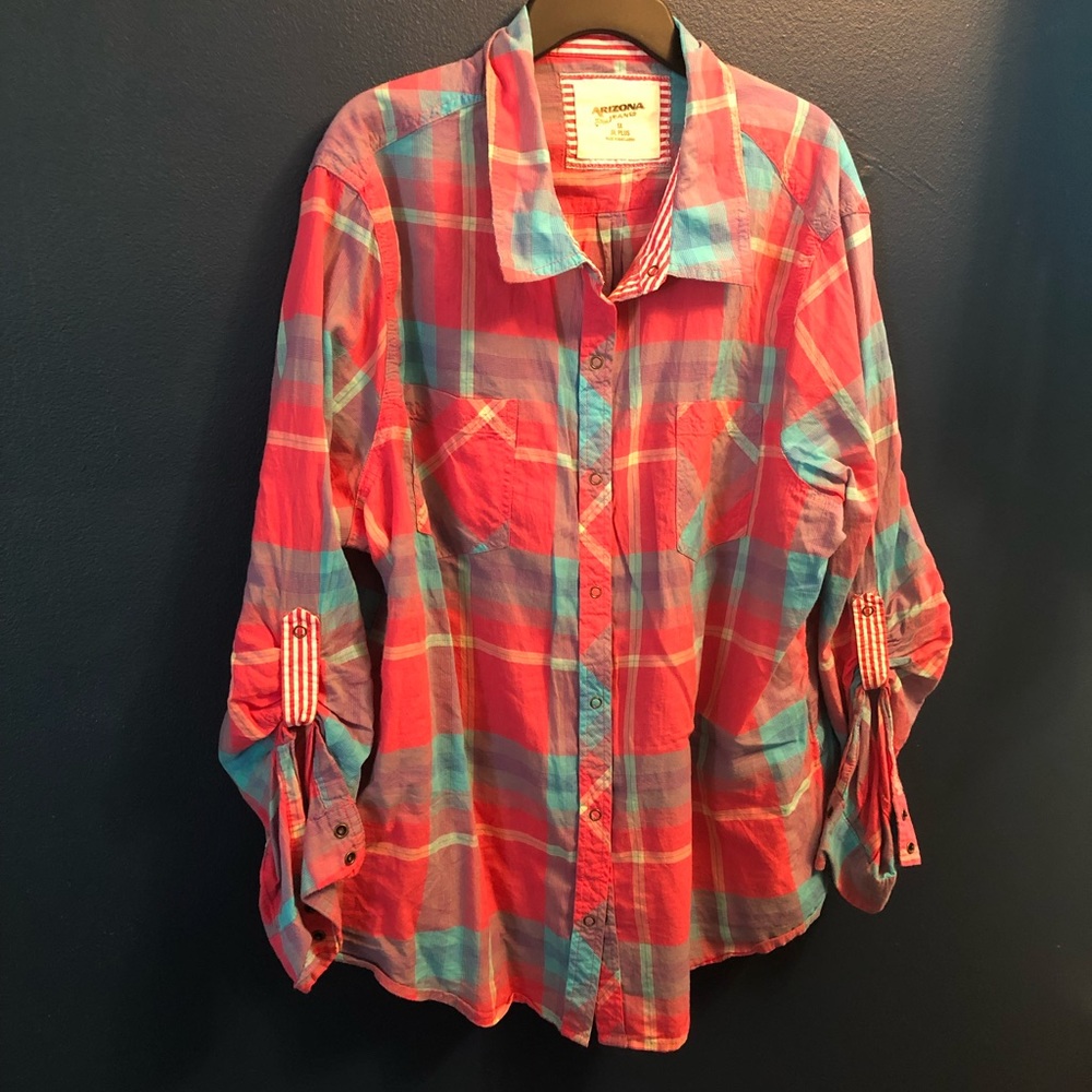 Pink plaid shirt
